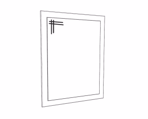 Καθρέπτης Εισόδου Rustic Λευκό Καθρέπτης Εισόδου Rustic Λευκό