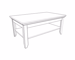 Τραπεζάκι Σαλονιού Rustic Λευκό Τραπεζάκι Σαλονιού Rustic Λευκό