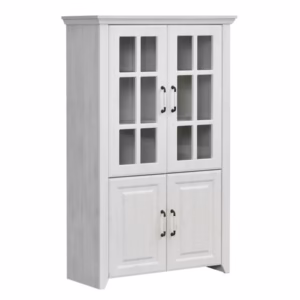 Βιτρίνα Χαμηλή Rustic Λευκό