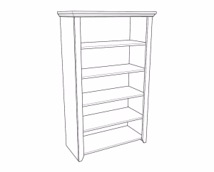 Showcase Low Rustic White Showcase Low Rustic White