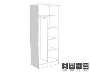 Ντουλάπα Iva 2K POL Δίφυλλη Ντουλάπα Iva 2K POL Δίφυλλη