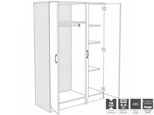 Wardrobe Iva 3K 3-Door Wardrobe Iva 3K 3-Door