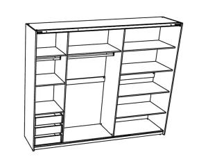 Ντουλάπα Συρόμενη Elegance AP 270 Ντουλάπα Συρόμενη Elegance AP 270