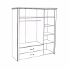 Wardrobe Rustic 3V2F 3-Doors Wardrobe Rustic 3V2F 3-Doors