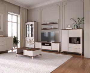 Hanging Shelf Manila Walnut - Ecru