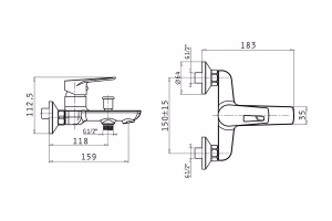Μπαταρία μπάνιου Libreto Χρωμέ Μπαταρία μπάνιου Libreto Χρωμέ