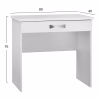 Bedroom Dresser ELSIE with 1 Drawer Sonama - White 80x40x76cm Bedroom Dresser ELSIE with 1 Drawer Sonama - White 80x40x76cm