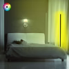 FLOOR LAMP BLACK WITH RGB LED & WIRELESS CONTROL  30x30x120 cm. FLOOR LAMP BLACK WITH RGB LED & WIRELESS CONTROL  30x30x120 cm.