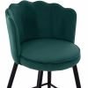 Medium Height Bar Stool VESNA C8736.03 Green Velvet and Metal Frame 50x50x90cm Medium Height Bar Stool VESNA C8736.03 Green Velvet and Metal Frame 50x50x90cm