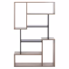 BOOKCASE SHAY  85X22X140 GRAY