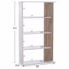 BOOKCASE HARVEY  80X23X141 WHITE BOOKCASE HARVEY  80X23X141 WHITE