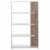 BOOKCASE HARVEY  80X23X141 WHITE BOOKCASE HARVEY  80X23X141 WHITE