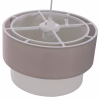 CEILING PENDANT DOUBLE CYLINDER CAP BEIGE-OFF-WHITE Φ30x80Hcm.
