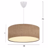 PENDANT CEILING LAMP SANDY BEIGE TEXTILE DRUM SHADE PENDANT CEILING LAMP SANDY BEIGE TEXTILE DRUM SHADE