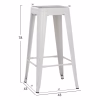Σκαμπό μπάρ MELITA C8642.21 Μεταλλικό Λευκό ματ 43x43x78Yεκ. Σκαμπό μπάρ MELITA C8642.21 Μεταλλικό Λευκό ματ 43x43x78Yεκ.