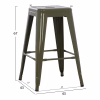 Σκαμπό μπαρ MELITA Μεσαίου ύψους Μεταλλικό σε Dark Olive Green 43x43x67Yεκ. Σκαμπό μπαρ MELITA Μεσαίου ύψους Μεταλλικό σε Dark Olive Green 43x43x67Yεκ.