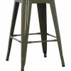 Σκαμπό μπαρ MELITA Μεσαίου ύψους Μεταλλικό σε Dark Olive Green 43x43x67Yεκ. Σκαμπό μπαρ MELITA Μεσαίου ύψους Μεταλλικό σε Dark Olive Green 43x43x67Yεκ.