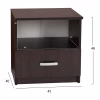 Κομοδίνο ADLER με 1 συρτάρι Wenge 45x40x48Y εκ. Κομοδίνο ADLER με 1 συρτάρι Wenge 45x40x48Y εκ.