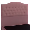 Upholstered Bed MALENA Semi - Double Velvet Dusty Pink 120x200 cm