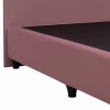 Upholstered Bed MALENA Semi - Double Velvet Dusty Pink 120x200 cm