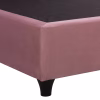 Upholstered Bed MALENA Semi - Double Velvet Dusty Pink 120x200 cm