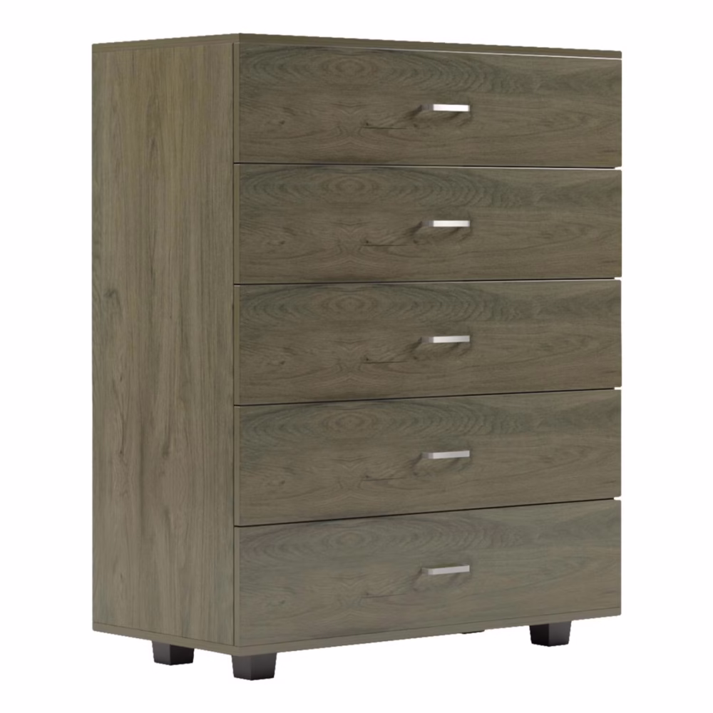 Συρταριέρα THORG C8995.05 με 5 Συρτάρια Dark olive 80x40x100Y εκ.