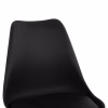 BAR STOOL VEGAS  MEDIUM HEIGHT BLACK POLYPROPYLENE NATURAL BEECH WOOD 47x58x103Hcm. BAR STOOL VEGAS  MEDIUM HEIGHT BLACK POLYPROPYLENE NATURAL BEECH WOOD 47x58x103Hcm.