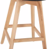 BAR STOOL VEGAS  MEDIUM HEIGHT BLACK POLYPROPYLENE NATURAL BEECH WOOD 47x58x103Hcm. BAR STOOL VEGAS  MEDIUM HEIGHT BLACK POLYPROPYLENE NATURAL BEECH WOOD 47x58x103Hcm.