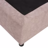 Upholstered Bed DOLORES Semi-Double Nubuck Beige 120x200 cm Upholstered Bed DOLORES Semi-Double Nubuck Beige 120x200 cm