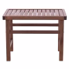 Professional Lounge Table - Stool Koli Walnut Impregnated 60x40x45H cm