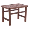 Professional Lounge Table - Stool Koli Walnut Impregnated 60x40x45H cm