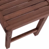 Professional Lounge Table - Stool Koli Walnut Impregnated 60x40x45H cm