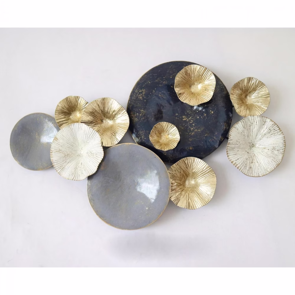 ΜΕΤΑΛΛΙΚΟ ΔΙΑΚΟΣΜΗΤΙΚΟ ΤΟΙΧΟΥ  ΓΚΡΙ ΧΡΥΣΟ 66x6x38Y εκ. ΜΕΤΑΛΛΙΚΟ ΔΙΑΚΟΣΜΗΤΙΚΟ ΤΟΙΧΟΥ  ΓΚΡΙ ΧΡΥΣΟ 66x6x38Y εκ.