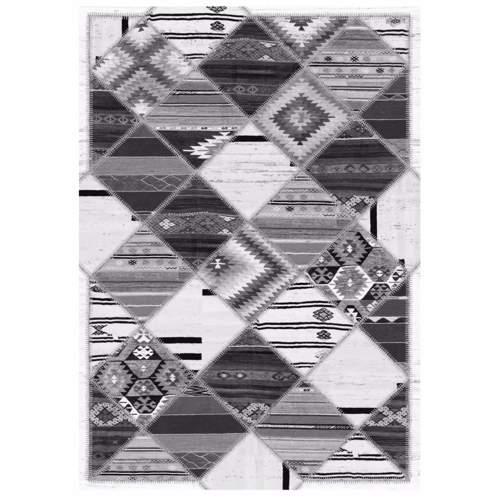 Χαλί σαλονιού ETHNIC C7675.21 με Κρόσια Josiane Γκρί 160x230 εκ.
