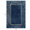 Living room rug C7677.28 Josiane with Fringes Blue - Gold 120x170 cm Living room rug C7677.28 Josiane with Fringes Blue - Gold 120x170 cm