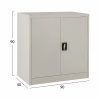 Wardrobe BRADFORD Metal Grey 90x40x90H cm Wardrobe BRADFORD Metal Grey 90x40x90H cm