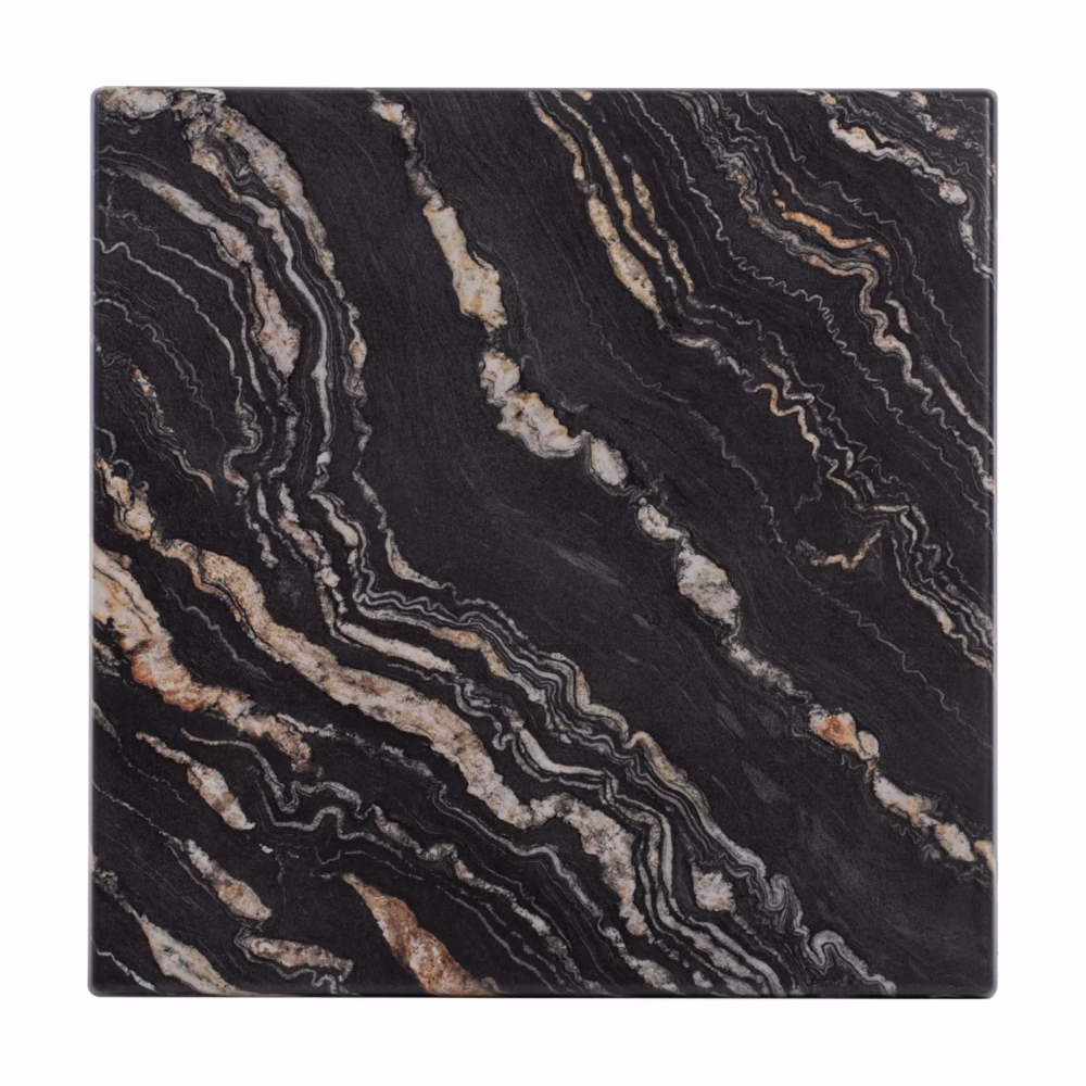 Επιφάνεια Τραπεζιού Werzalit Black Gold Marble 60x60x3,5 εκ.