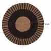 ROUND CARPET KIRKI  NATURAL SEAGRASS FIBERS IN BLACK-NATURAL COLOR Φ120cm. ROUND CARPET KIRKI  NATURAL SEAGRASS FIBERS IN BLACK-NATURAL COLOR Φ120cm.