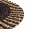 ROUND CARPET KIRKI  NATURAL SEAGRASS FIBERS IN BLACK-NATURAL COLOR Φ200cm. ROUND CARPET KIRKI  NATURAL SEAGRASS FIBERS IN BLACK-NATURAL COLOR Φ200cm.