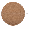 ROUND RUG CRATER  MENDONG GRASS IN NATURAL COLOR Φ100cm. ROUND RUG CRATER  MENDONG GRASS IN NATURAL COLOR Φ100cm.