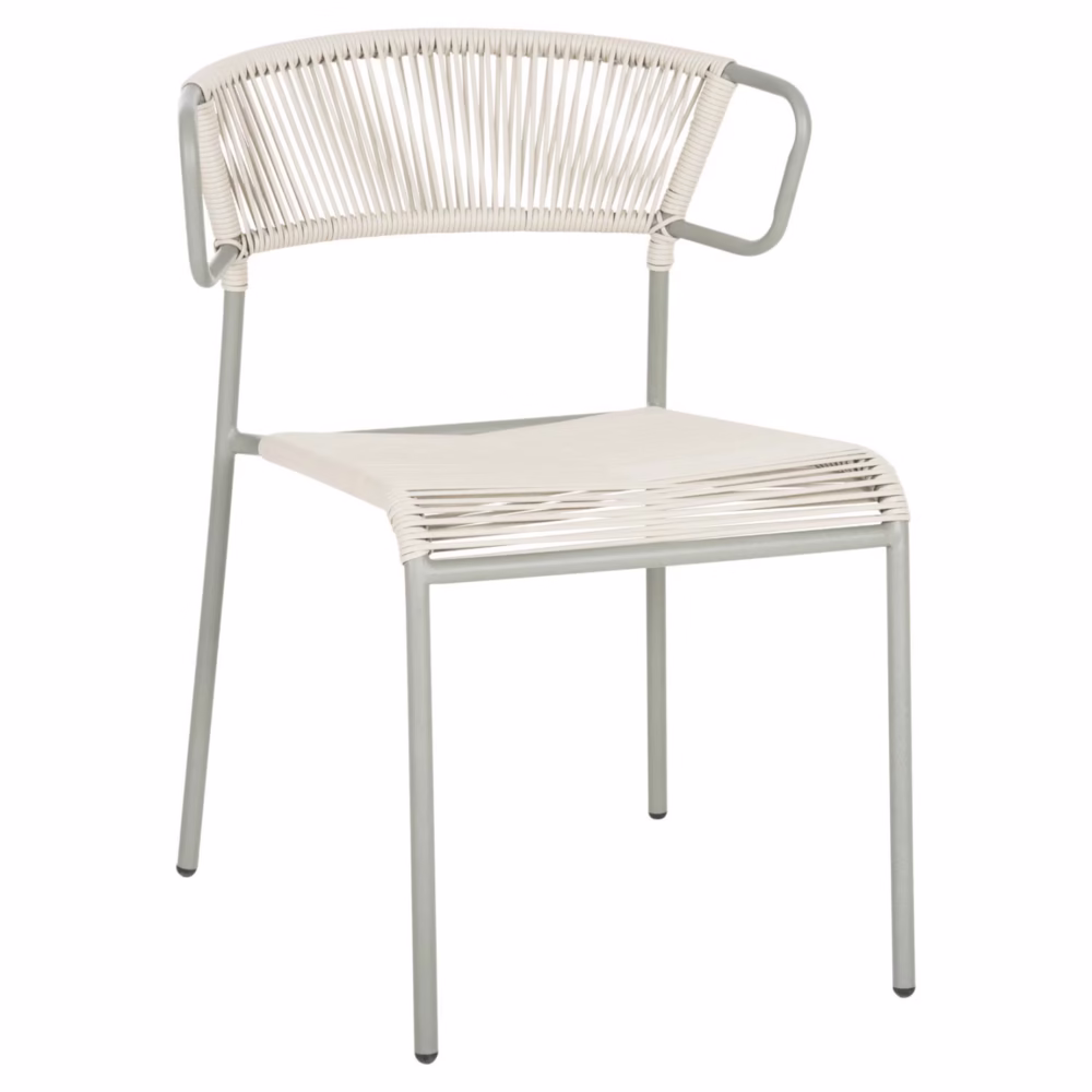 Καρέκλα SUKI C6053.05 με Μέταλλο και Συνθετικό Rattan Ανοικτό Πράσινο 54x62x80Υεκ