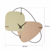 WALL CLOCK METAL IN LIGHT GREEN & LIGHT BROWN 64,5x42,5H cm. WALL CLOCK METAL IN LIGHT GREEN & LIGHT BROWN 64,5x42,5H cm.