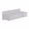 Wall Mounted Dressing Table Linde with Mirror White Melamine 100x39x33Hcm. Wall Mounted Dressing Table Linde with Mirror White Melamine 100x39x33Hcm.