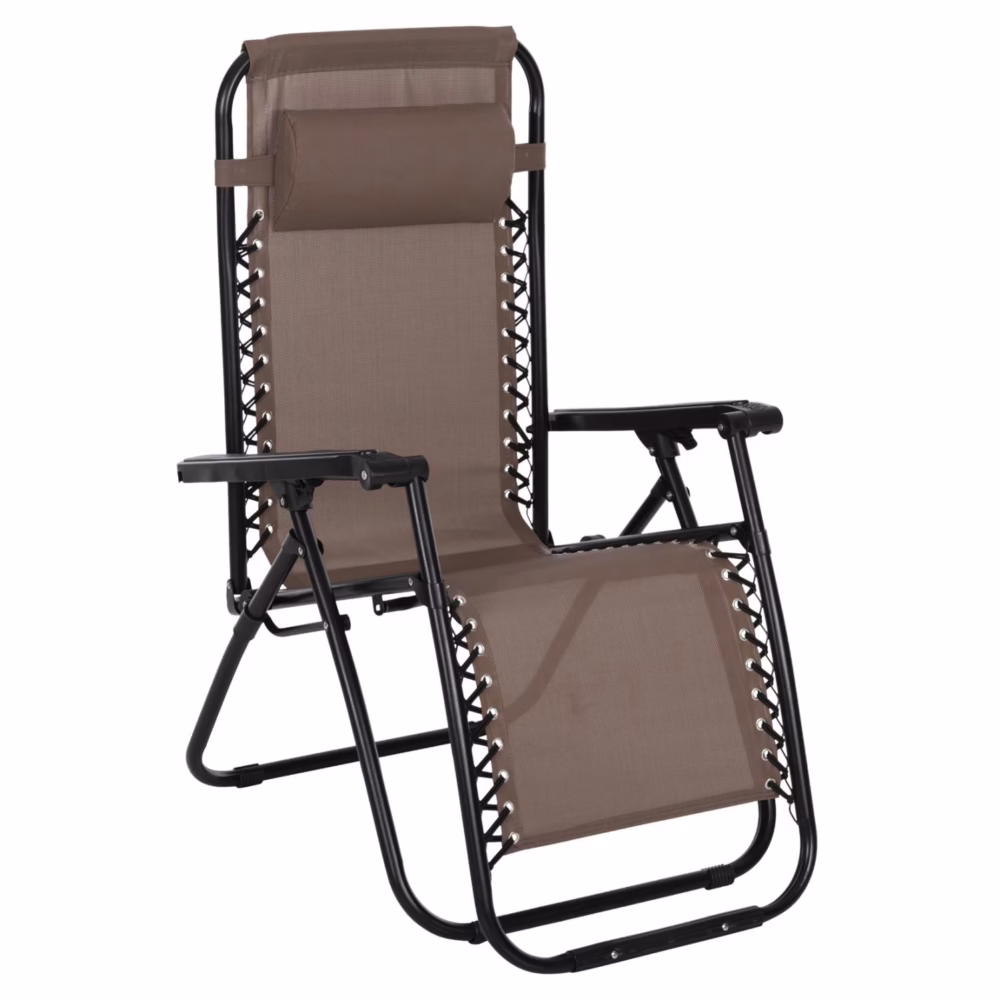 Καρέκλα - Πολυθρόνα COMPANION RELAX C5095.14 Μαύρο Μέταλλο με Σαμπανί Textiline 67x145x110Υεκ.