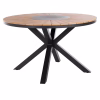 OUTDOOR ROUND TABLE MORIL  ALUMINUM IN ANTHRACITE-POLYWOOD IN NATURAL WOOD Φ120cm.