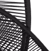ΚΡΕΜΑΣΤΗ ΦΩΛΙΑ RULER  ΜΑΥΡΟ ΜΕΤΑΛΛΟ ΚΑΙ ΣΥΝΘ.RATTAN-ΓΚΡΙ ΜΑΞΙΛΑΡΙ 120x110x190Υ