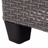 Outdoor Set Sofa CARSON C6078.01 Right Corner Grey with Synthetic Rattan - Cushions & Table