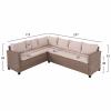 Outdoor Set Sofa CARSON C6078.02 Right Corner Mocha with Synthetic Rattan - Cushions & Table