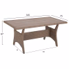 Outdoor Set Sofa CARSON C6078.02 Right Corner Mocha with Synthetic Rattan - Cushions & Table