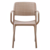 Chair - Armchair COMFEE C6102.04 Cappuccino Polypropylene 54x57x83Hcm